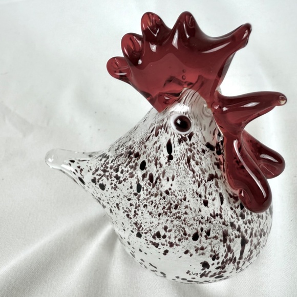 4 inch Vintage Murano Hand Blown Art Glass Hen Chicken Excellent Gift Condition - Picture 8 of 11